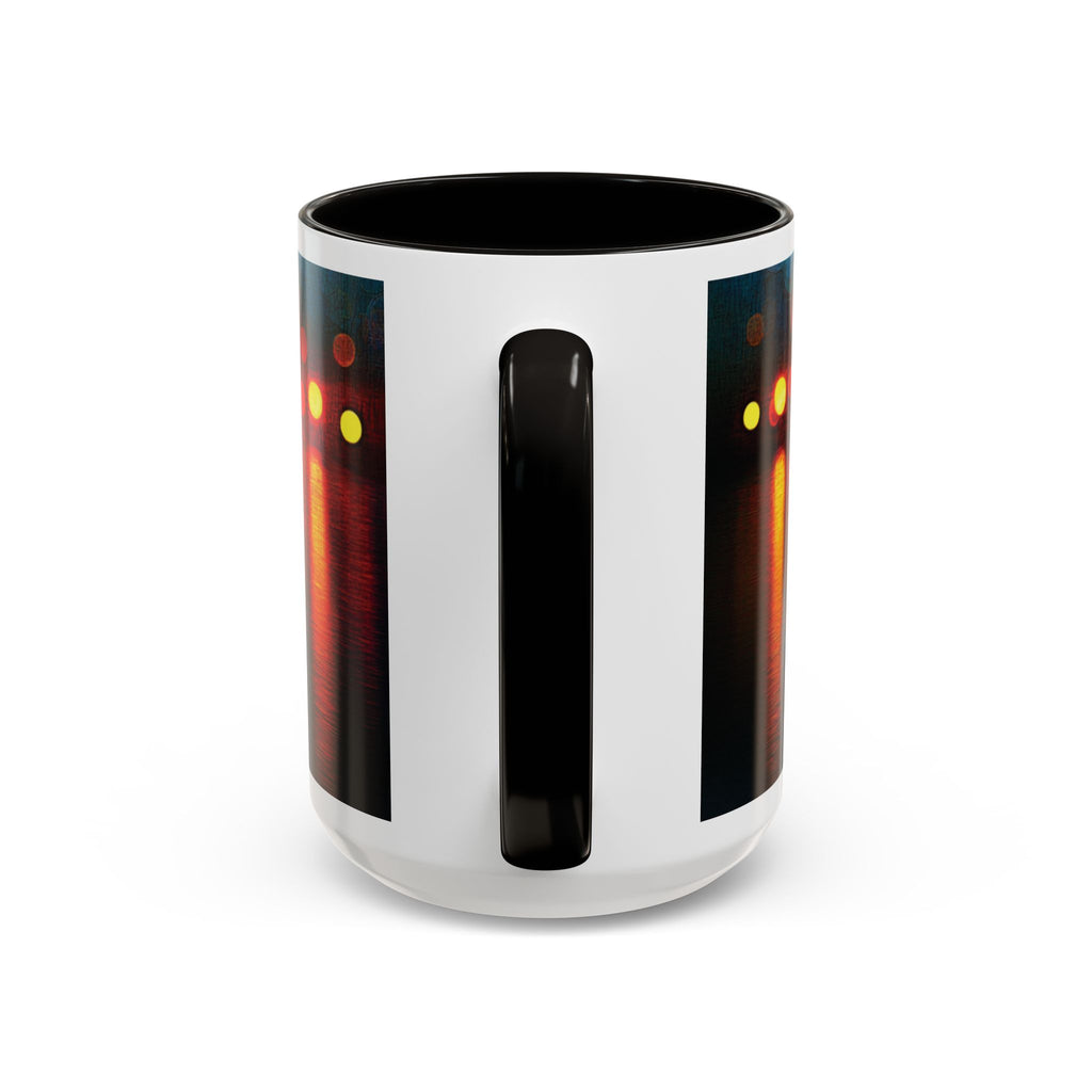 Reflections of the Cityscape Mug - Vibrant 11oz & 15oz Coffee Cup for Art Lovers & Gift Giving