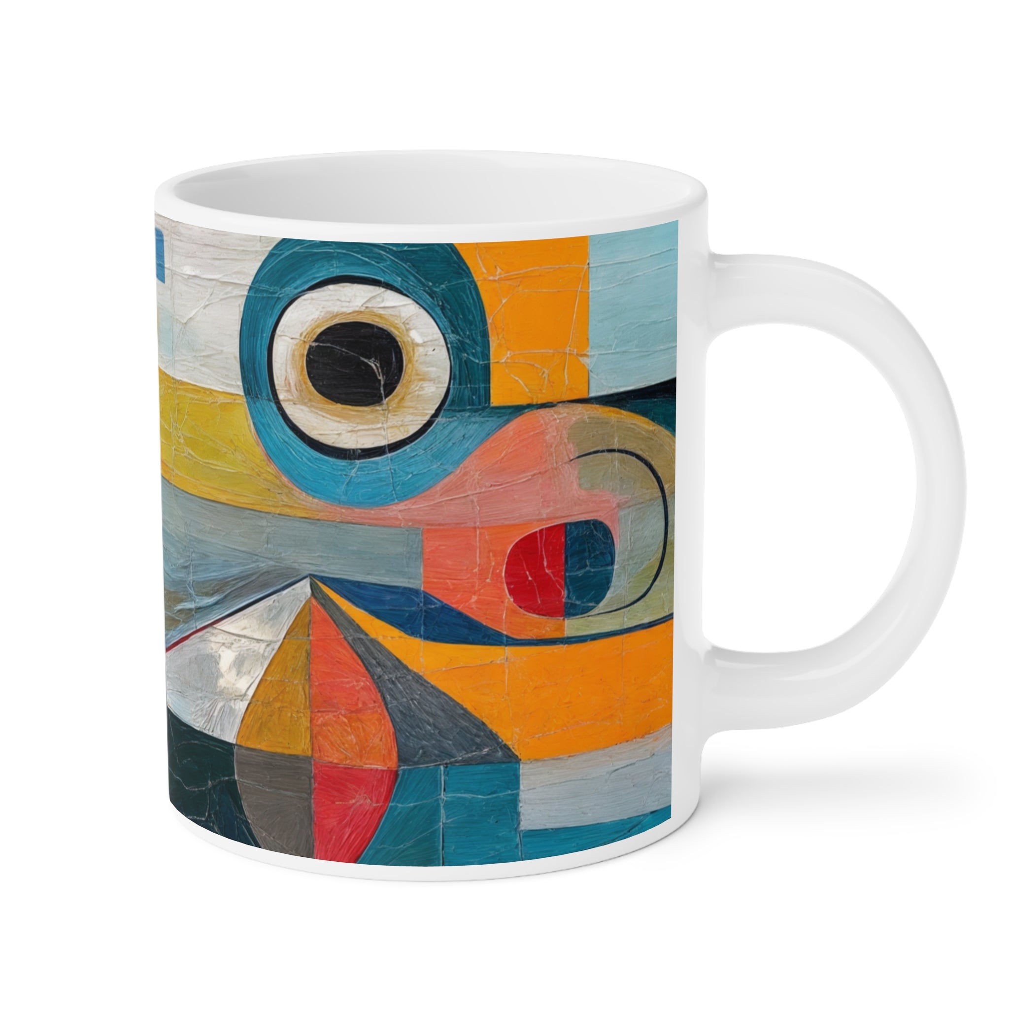 Abstract Art Ceramic Mug – 11oz, 15oz, 20oz – Unique Colorful Design for Art Lovers