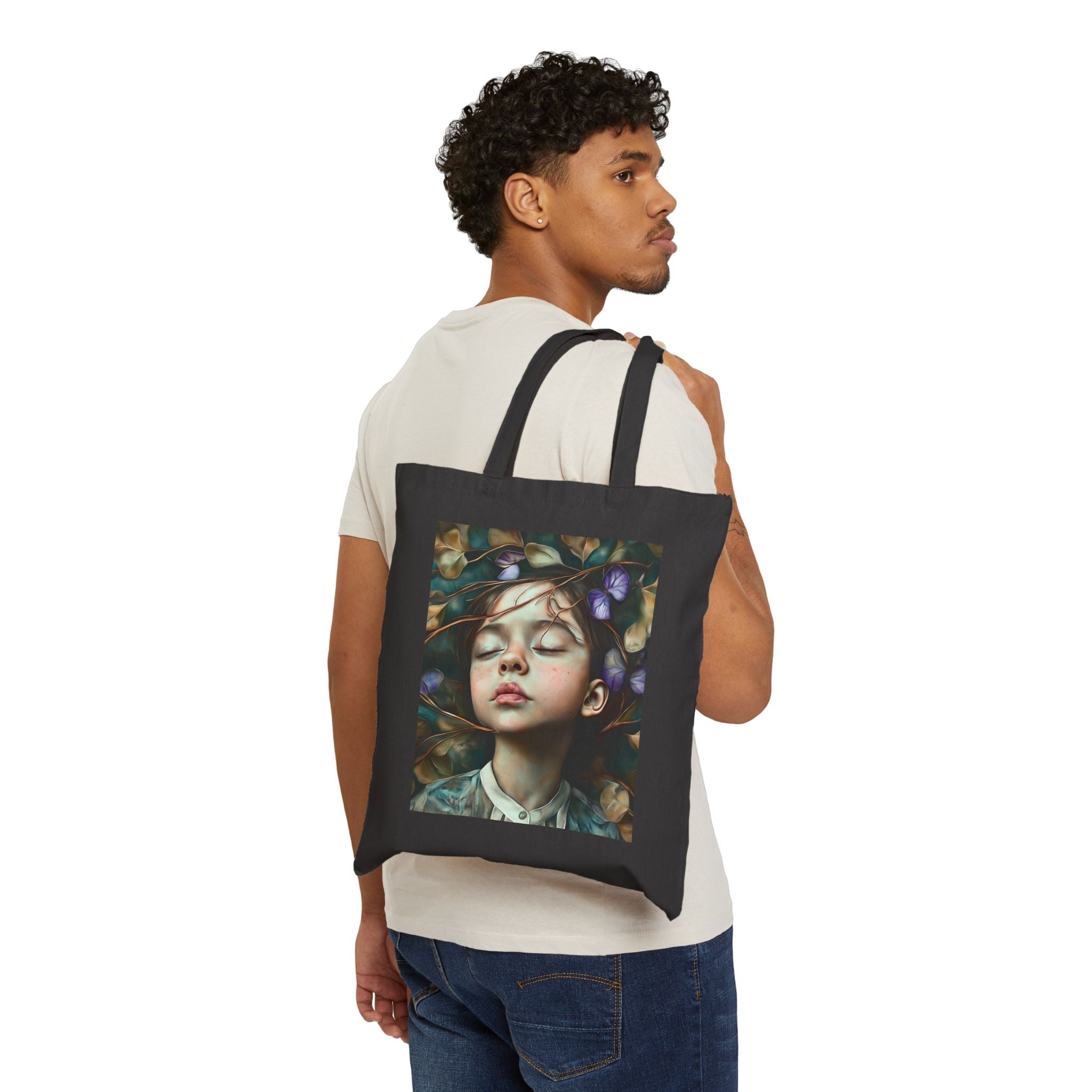 Morning Glory Dreams Cotton Canvas Tote Bag