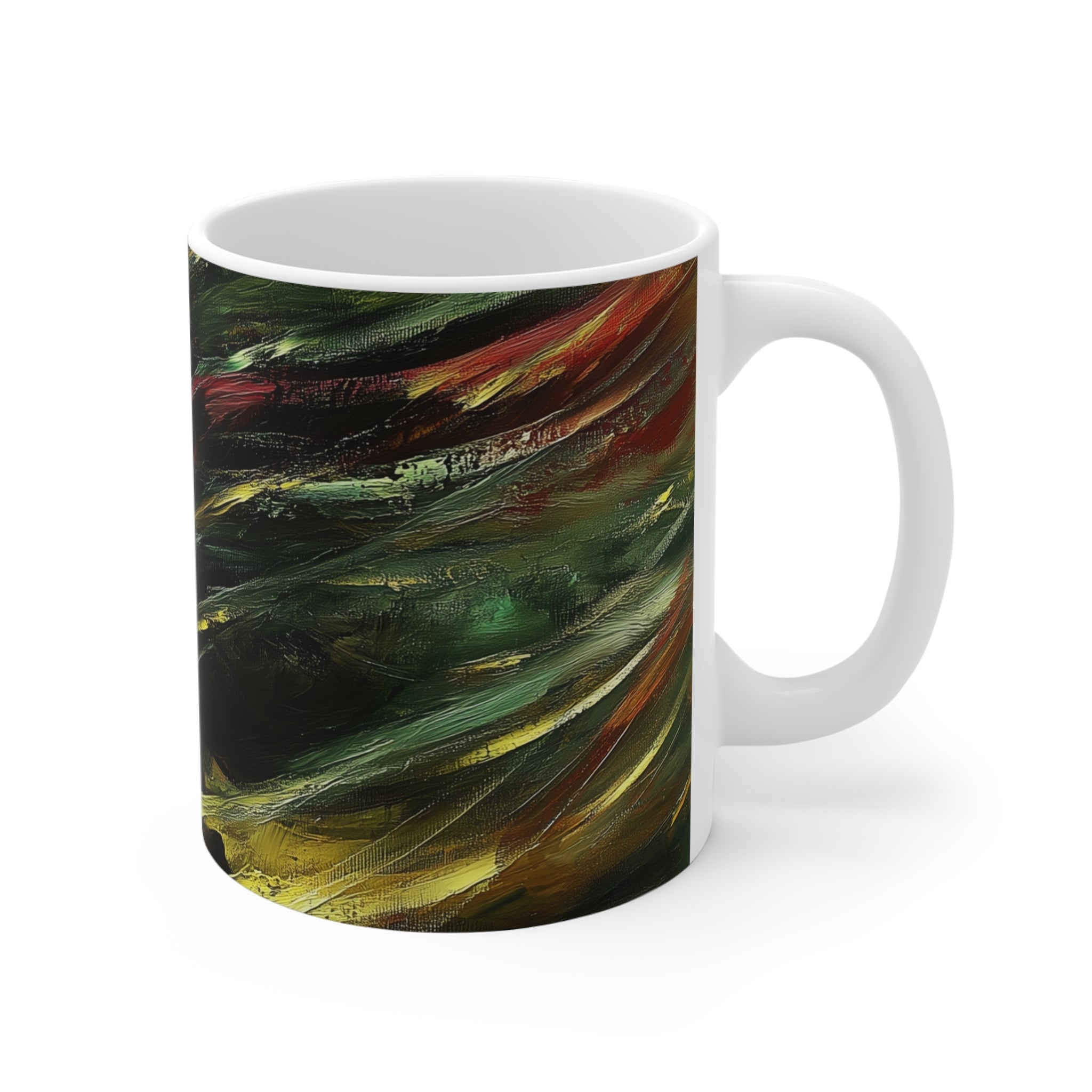 Young Beauty in Motion Artistic Ceramic Mugs - 11oz, 15oz, 20oz | Unique Gift for Art Lovers