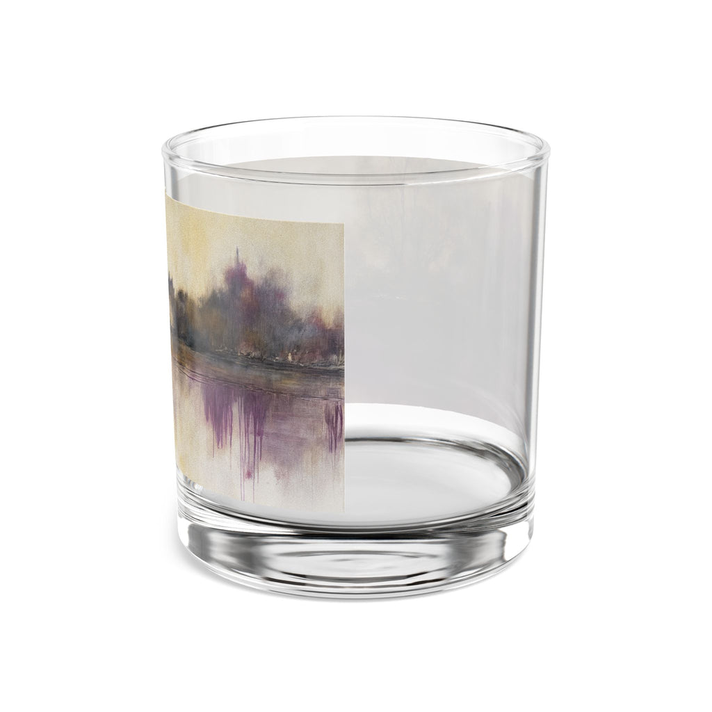 Ethereal Reflections of a Timeless Chateau Artistic 10oz Rocks Glass | Perfect for Home Bar & Gifts