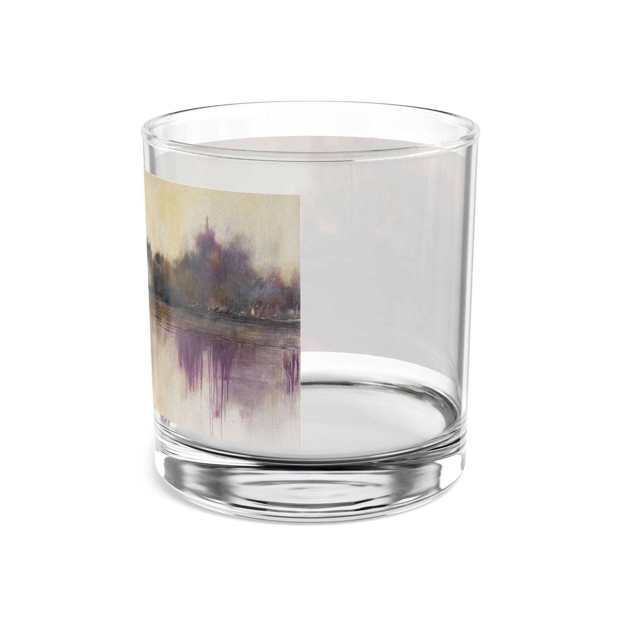 Ethereal Reflections of a Timeless Chateau Artistic 10oz Rocks Glass | Perfect for Home Bar & Gifts