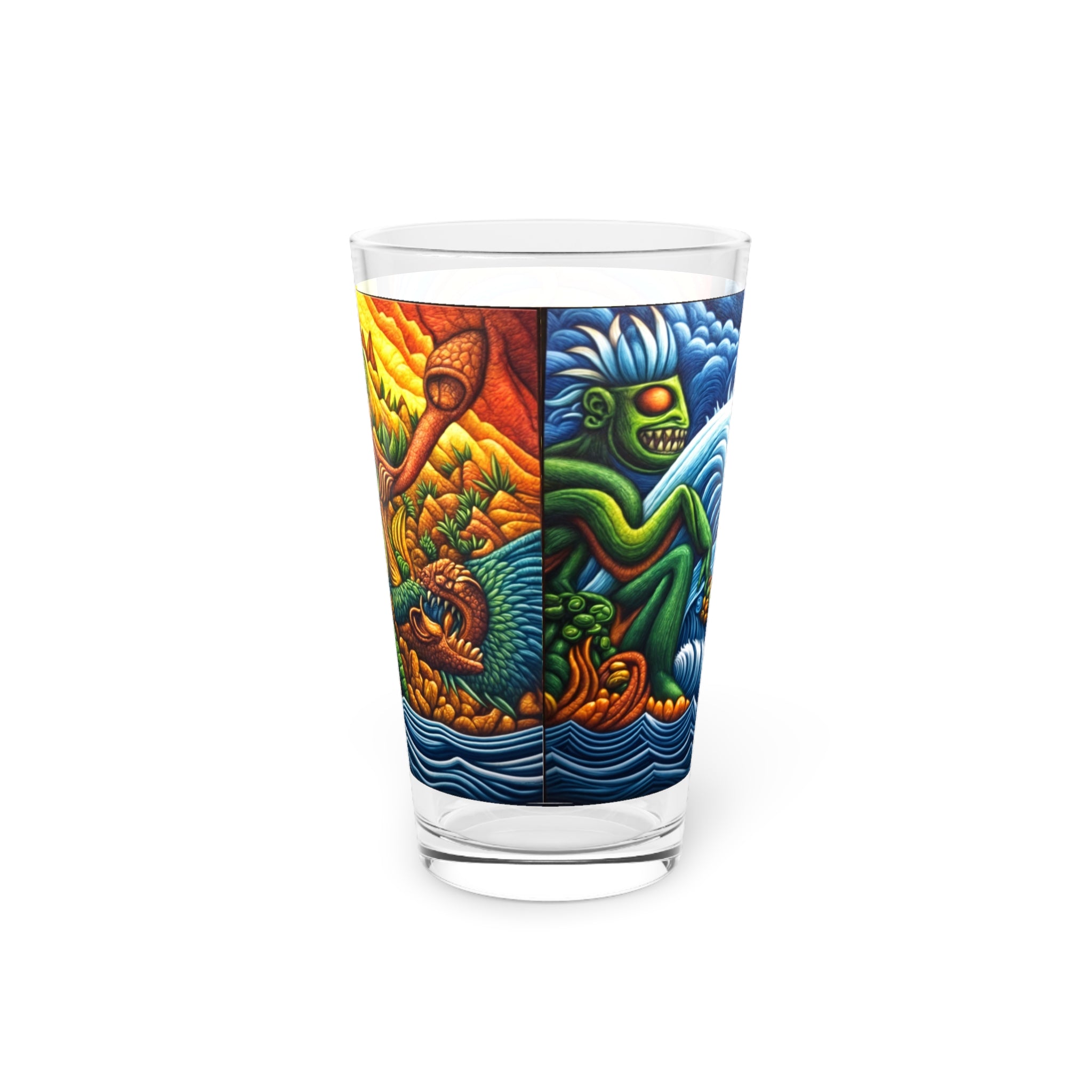 Realm of Mythic Waves  Pint Glass, 16oz