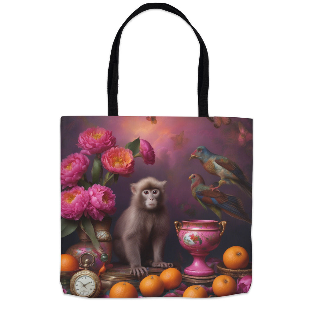 Purple Primate Tote Bags