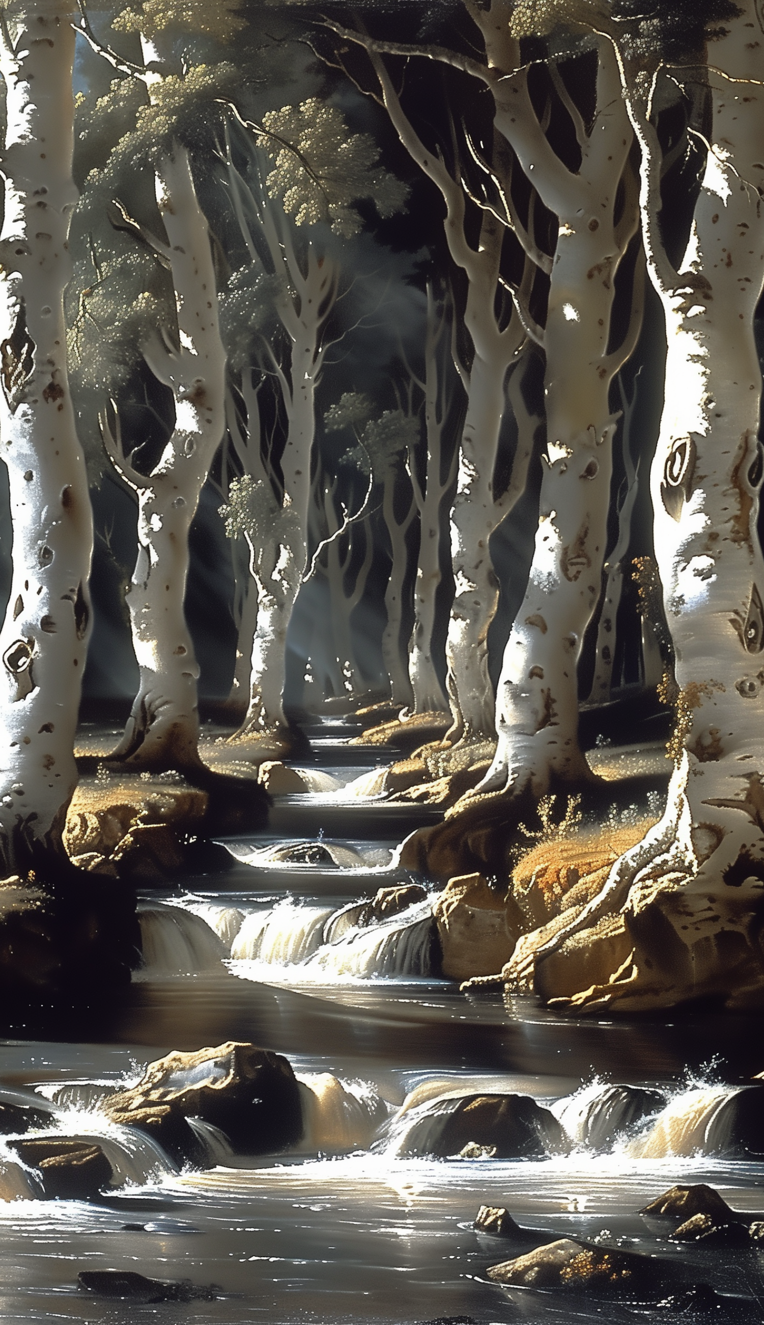 Get Lost in the Birch Tree Forest 1000-Piece Wooden Photo Puzzles